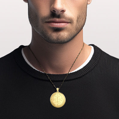 Sigil of the Archangel Gabriel Solid Gold Pendant GPD2819