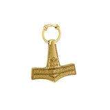 Thor’s Hammer, a powerful amulet ~ 14 K Solid Gold Pendant GPD677