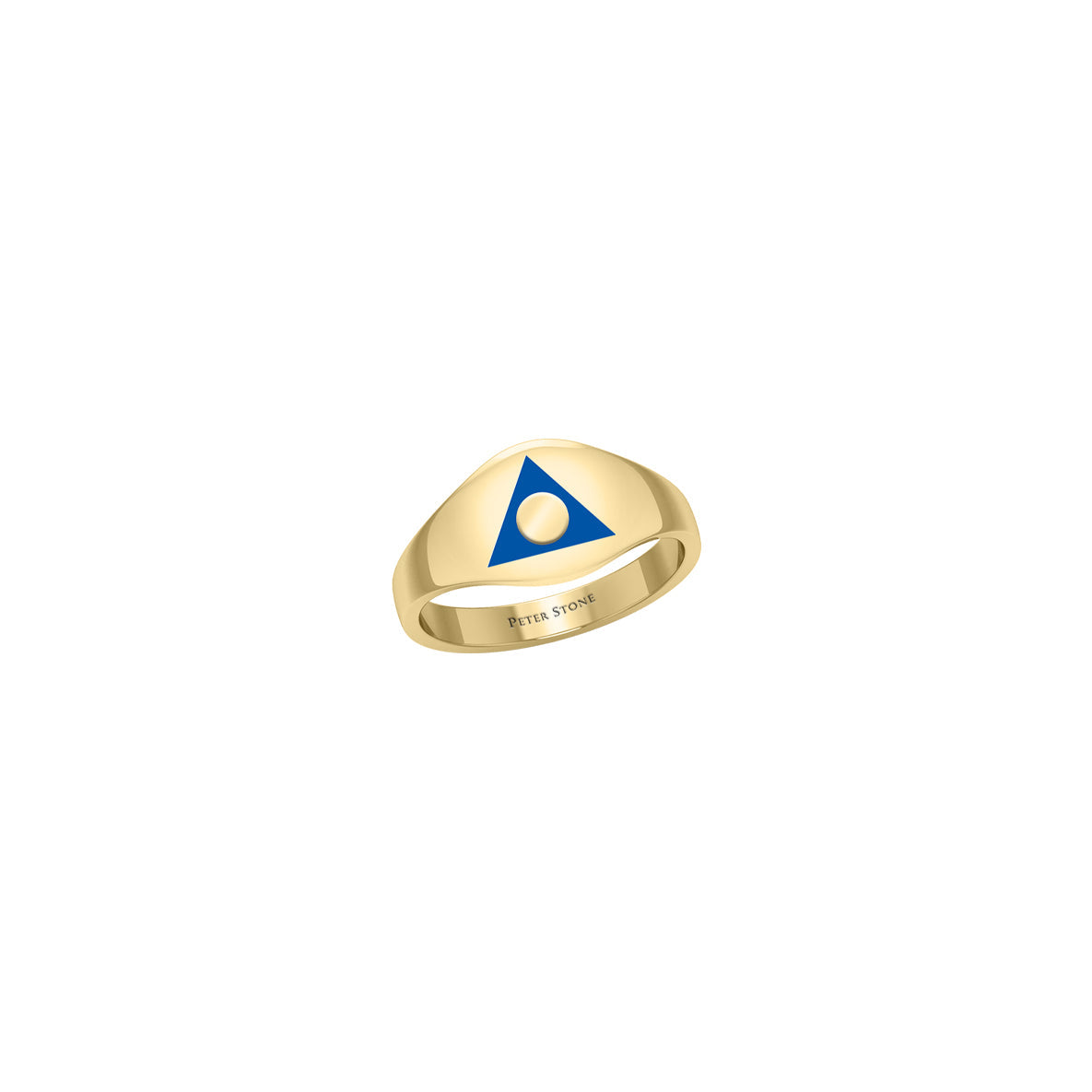 Al-Anon Solid Gold Ring with Blue Enamel GRI2562