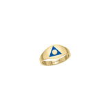 Al-Anon Solid Gold Ring with Blue Enamel GRI2562