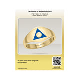 Al-Anon Solid Gold Ring with Blue Enamel GRI2562
