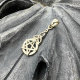 Pentagram Pentacle 14K Yellow Gold Pendant GTP1359