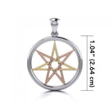 Elven Star Three Tone Pendant OTP467 - Jewelry