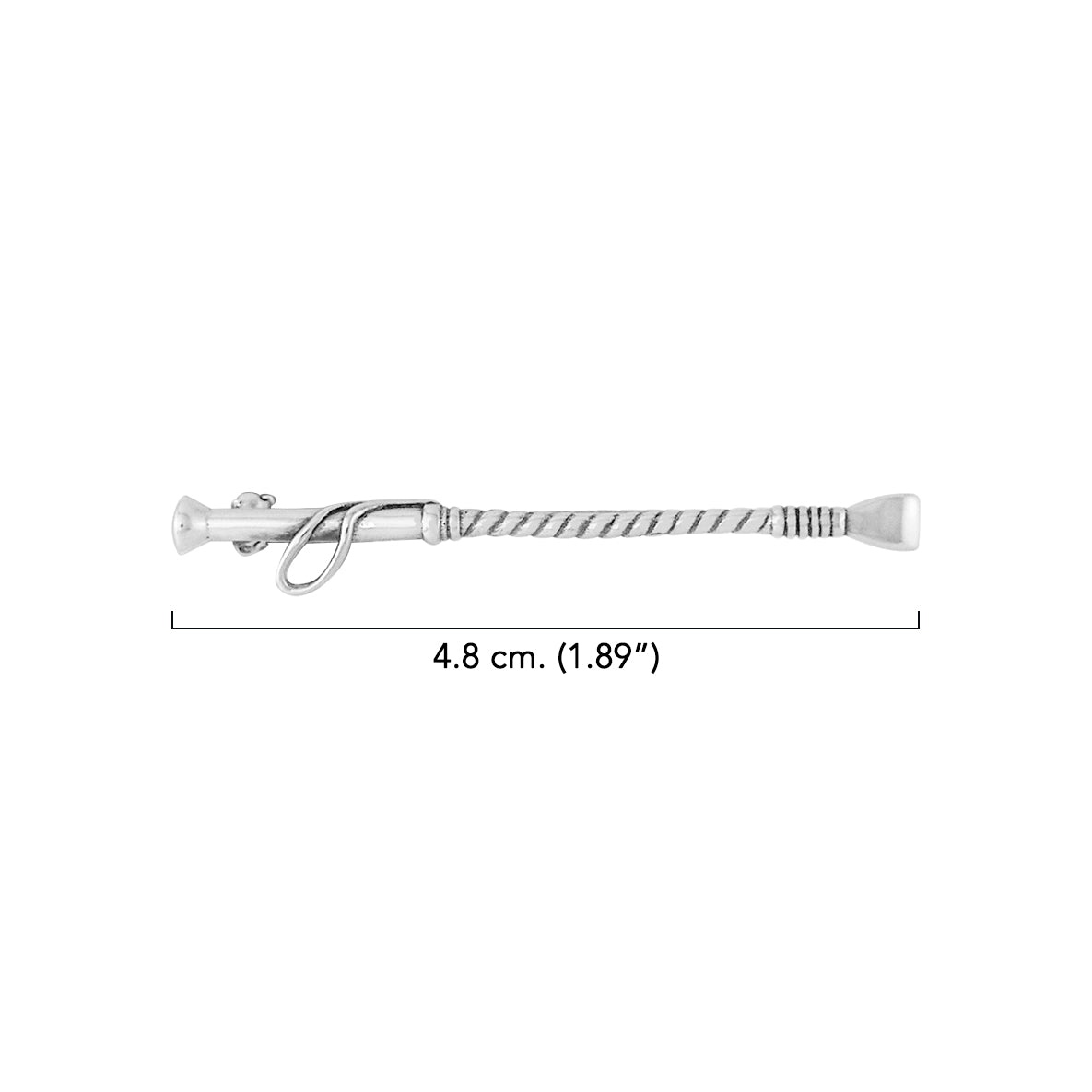 Sterling Silver Riding Crop Lapel Brooch TBC082