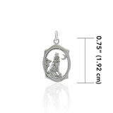Howling Wolf Silver Charm TC429