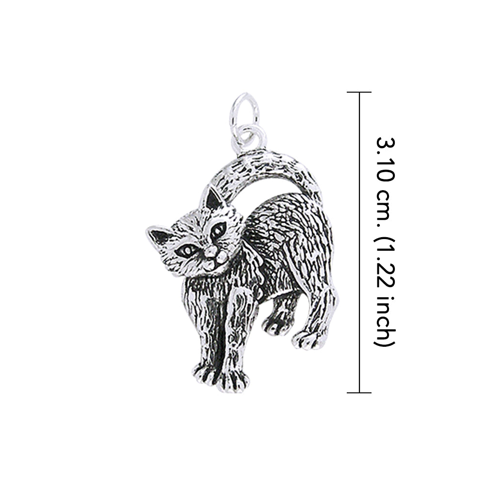 Kitty Sterling Silver Charm TCM086