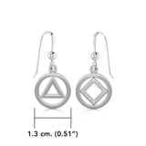 Double Recovery Sterling Silver Earrings TER2224