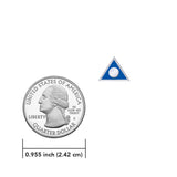 Al-Anon Sterling Silver Post Earrings with Blue Enamel TER2230