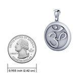 Om Meditation Sterling Silver Pendant TP1229