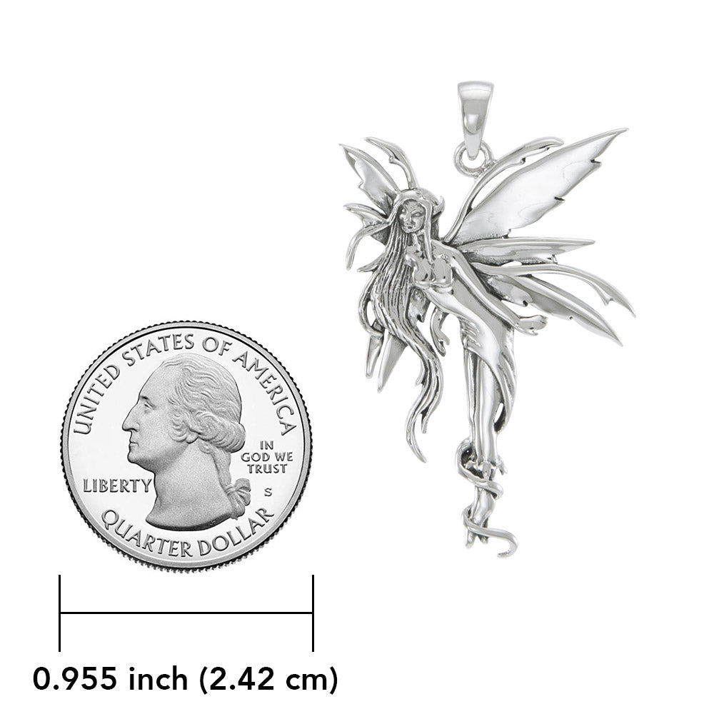 Amy Brown Firefly Fairy Sterling Silver Pendant  TP2825