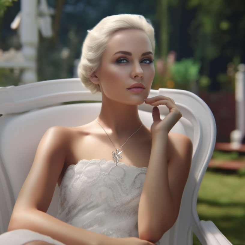 Amy Brown Firefly Fairy Sterling Silver Pendant  TP2825