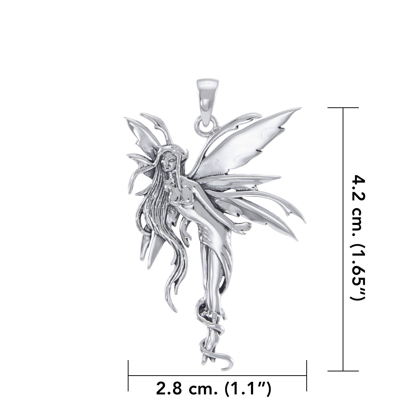 Amy Brown Firefly Fairy Sterling Silver Pendant  TP2825