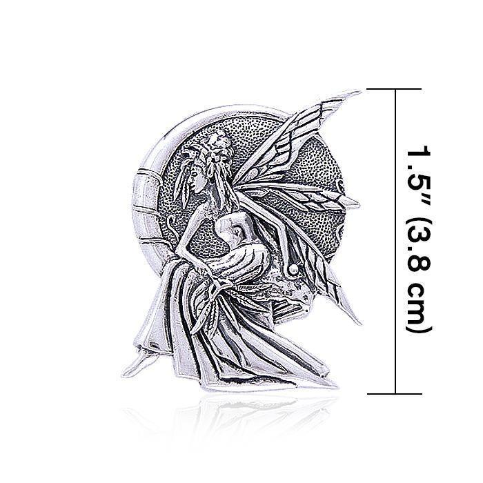 Child of the Moon fairy Sterling Silver Pendant TPD031