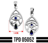 Eye of Horus Silver Pendant with Gemstone TPD5052