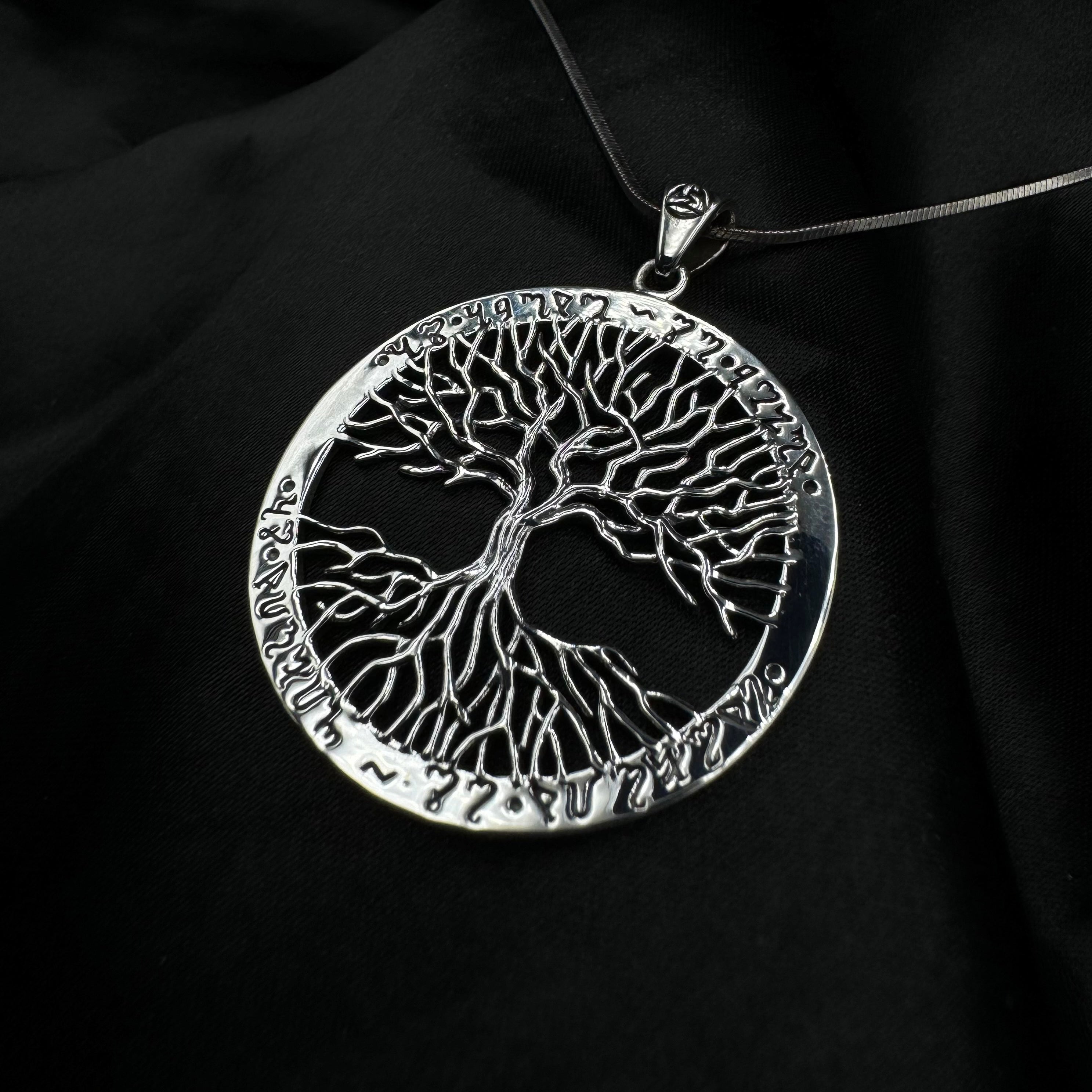 Continuously Inspiring - The Ethereal Symbol of the Theban Tree of Life Sterling Silver Pendant by Mickie Mueller TPD1043