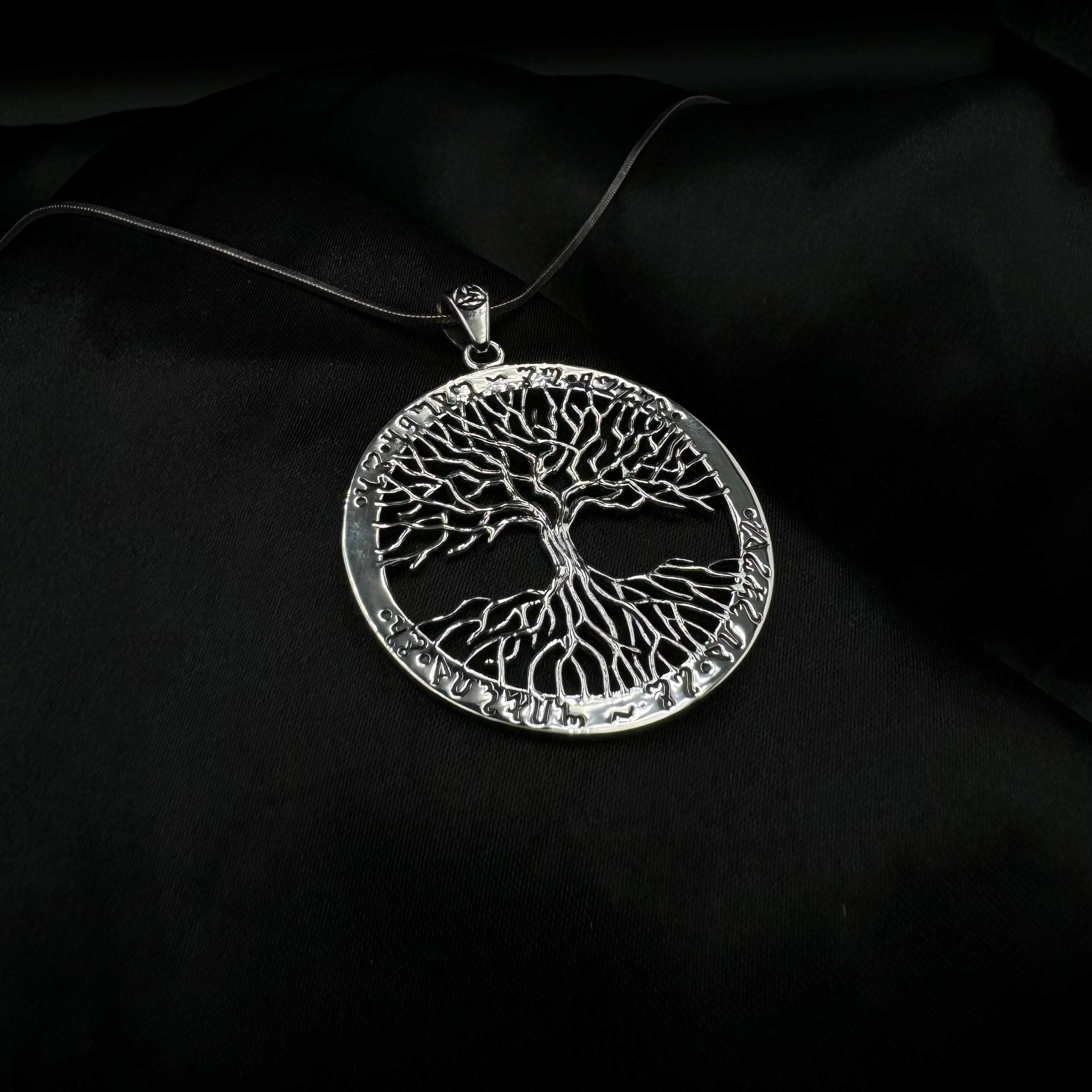 Continuously Inspiring - The Ethereal Symbol of the Theban Tree of Life Sterling Silver Pendant by Mickie Mueller TPD1043