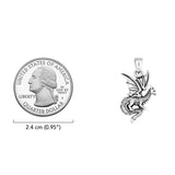 Flying Dragon Sterling Silver Pendant TPD5605