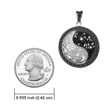 Heal and balance ~ Celtic Knotwork Yin Yang Sterling Silver Pendant by Courtney Davis TPD985