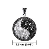 Heal and balance ~ Celtic Knotwork Yin Yang Sterling Silver Pendant by Courtney Davis TPD985