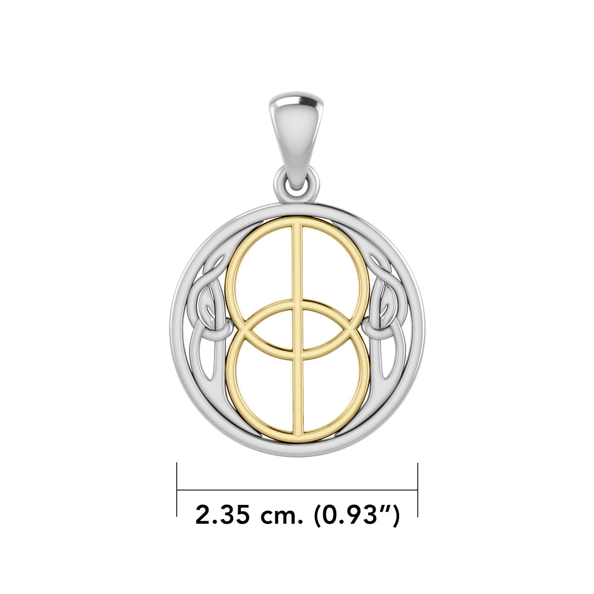 Chalice Well Sterling Silver with 14K Gold Accent Pendant TPV3272