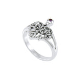 Cimaruta Witch, an iconic wander ~ Sterling Silver Ring with Gemstone TRI1579