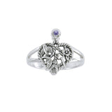 Cimaruta Witch, an iconic wander ~ Sterling Silver Ring with Gemstone TRI1579