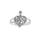 Cimaruta Witch, an iconic wander ~ Sterling Silver Ring with Gemstone TRI2573