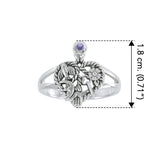 Cimaruta Witch, an iconic wander ~ Sterling Silver Ring with Gemstone TRI2573