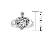 Cimaruta Witch, an iconic wander ~ Sterling Silver Ring with Gemstone TRI1579