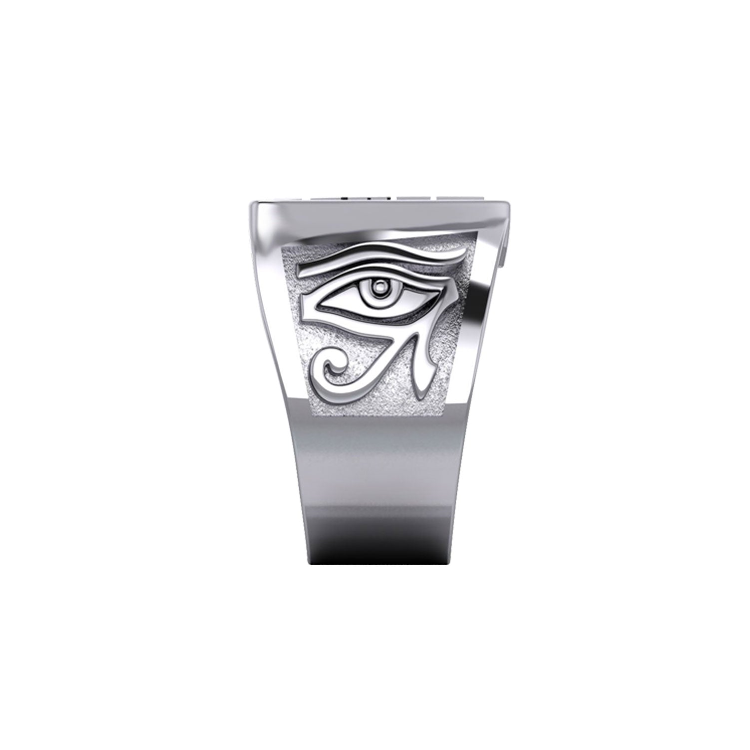 Eye of Providence Silver Ring With Eye of Horus Side TRI2412