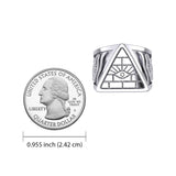Eye of Providence Silver Ring With Eye of Horus Side TRI2412