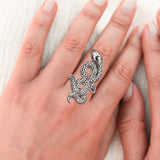 Celtic Spirit Snake Sterling Silver Ring TRI2560