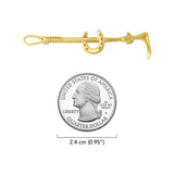 Western Heritage Horseshoe and Crop Sterling Silver Brooch TBC078