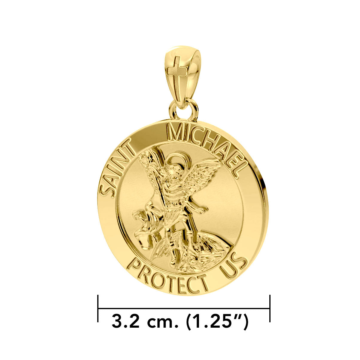 Saint Michael Vermeil Pendant VPD4564