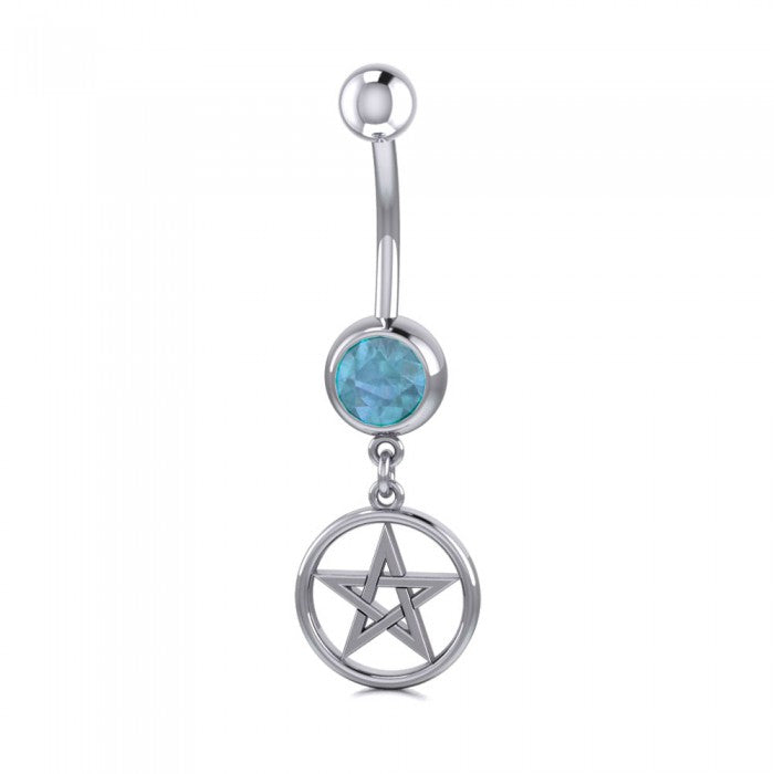 Silver Pentagram Pentacle Body Jewelry - Magicksymbols