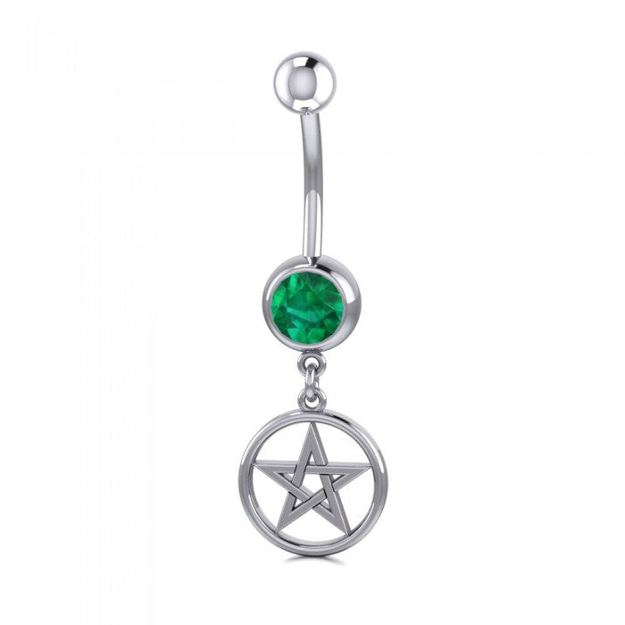 Silver Pentagram Pentacle Body Jewelry - Magicksymbols