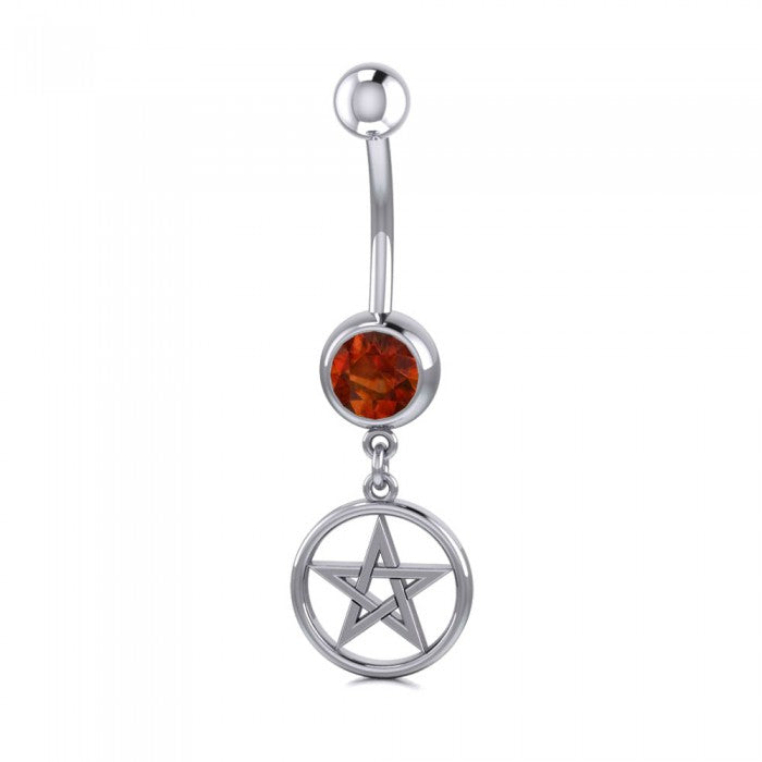Silver Pentagram Pentacle Body Jewelry - Magicksymbols