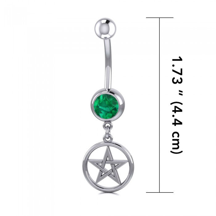 Silver Pentagram Pentacle Body Jewelry BJ029