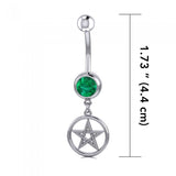 Silver Pentagram Pentacle Body Jewelry BJ029