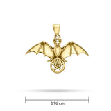 Bat and Star Gold Pendant GPD1078