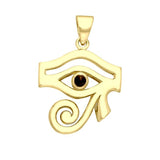 Eye of Horus Gemstone Solid Gold Pendant GPD1717