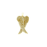 Angel Wings Solid Gold Pendant GPD2934