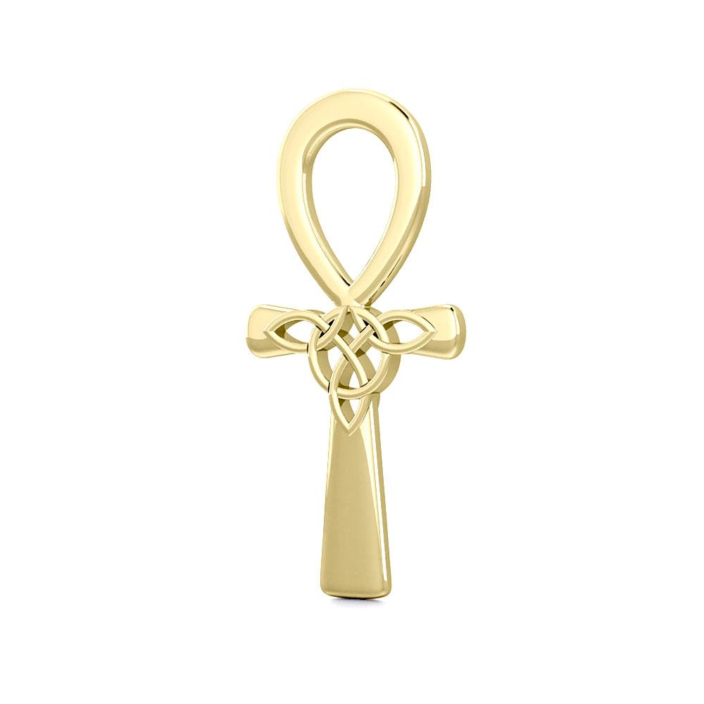 Celtic Ankh Solid Gold Pendant GPD5664