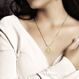 Rise with Resilience: Celtic Phoenix Solid Yellow Gold Pendant with Gemstone - GPD5719 | Embrace the Rebirth of Your Spirit