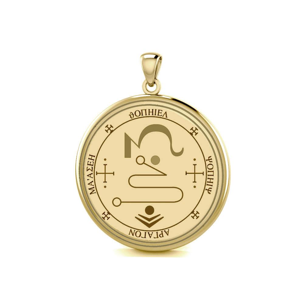 Saint Jophiel Sigil Solid Gold Pendant GPD5745