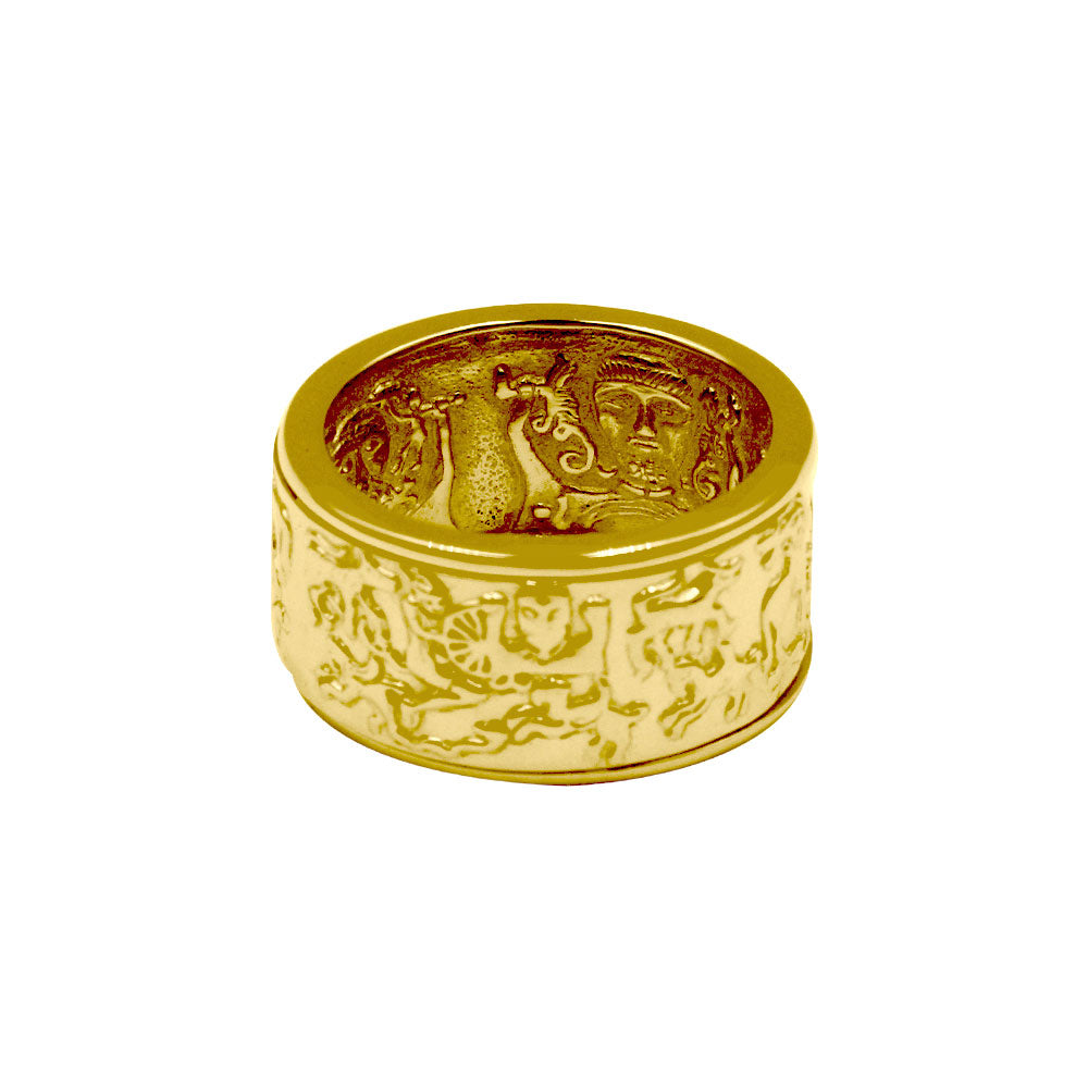 The Steve Miller Cernunnos Solid Yellow Gold Spinner Ring GRI2387