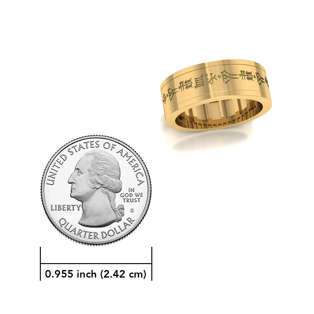 Steve Miller Dumuzid, Dumuzi or Tammuz God Spinner Ring GRI2482