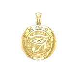 Eye of the Universe 14K Yellow Gold Pendant GTP1584