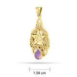 Pentacle Gold Pendant GTP235