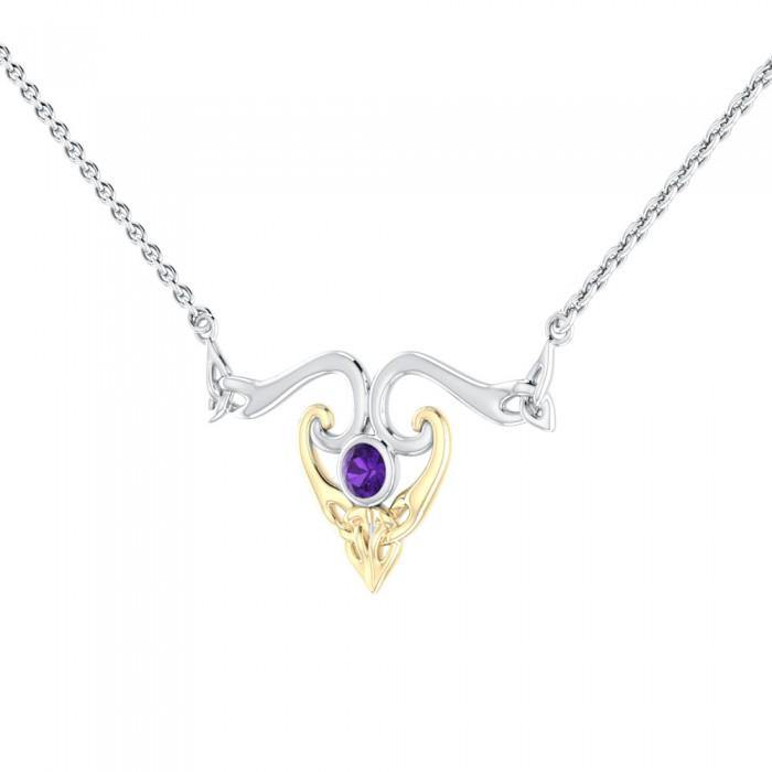 Modern Celtic Triskele Necklace MNC162 - Jewelry